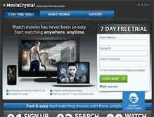 Tablet Screenshot of moviecrystal.com